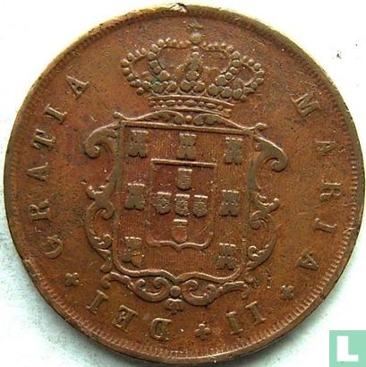 Portugal 10 réis 1844 - Image 2