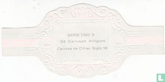Carroza de Cifras Siglo 18. - Afbeelding 2
