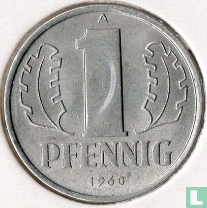 GDR 1 pfennig 1960 - Image 1
