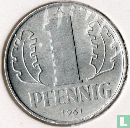 GDR 1 pfennig 1961 - Image 1