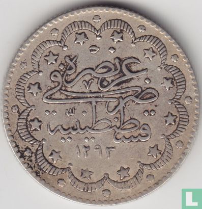 Ottomaanse Rijk 10 kurus  AH1293-33 (1907) - Afbeelding 1