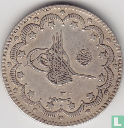 Ottomaanse Rijk 10 kurus  AH1293-33 (1907) - Afbeelding 2
