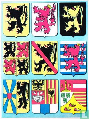 De wapens van de 9 Belgische provincies - Afbeelding 1