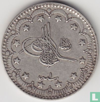 Ottoman Empire 5 kurus AH1327-1 (1909) - Image 2