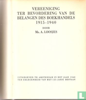 Vereeniging ter bevordering van de belangen des boekhandels 1915-1940 - Bild 3