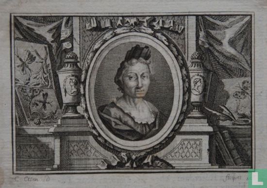 Portret van Anna Maria Sibylla Merian (1647-1717)