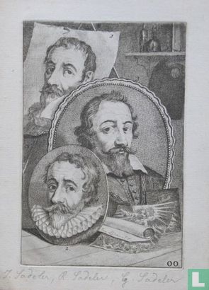 Portretten van Johann I (1550-1600), Rafael (ca. 1560 - ca. 1632) en Aegidius Sadeler (ca. 1555 - ca. 1609)