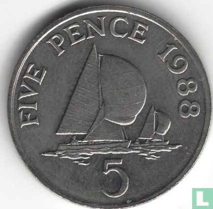 Guernsey 5 pence 1988 - Afbeelding 1