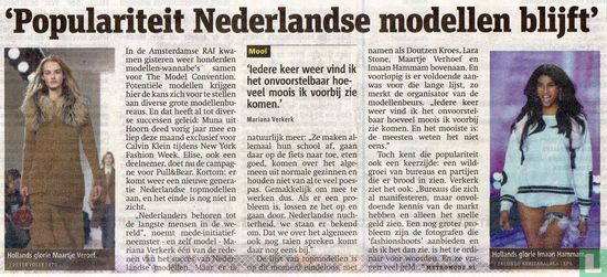 'Populariteit Nederlandse modellen blijft'