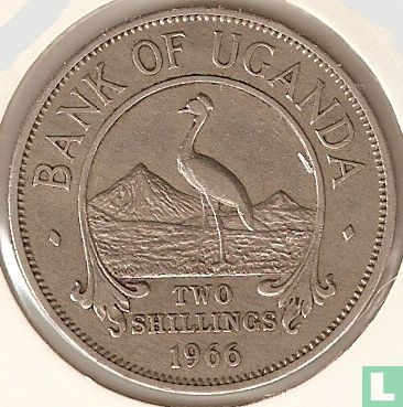 Ouganda 2 shillings 1966 - Image 1