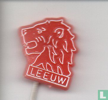 Leeuw [blanc sur rouge] - Image 1