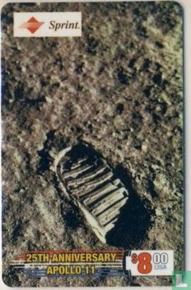 25th Anniversery Apollo 11 Footprint on the Moon - Image 1