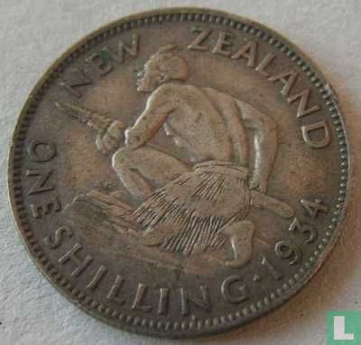 New Zealand 1 shilling 1934 - Image 1