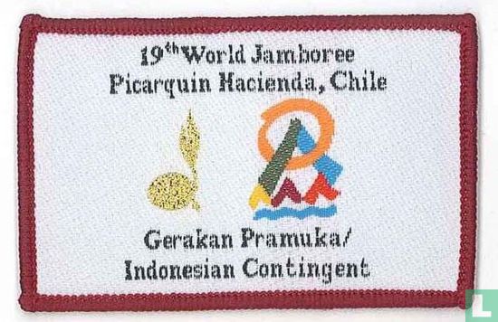Indonesian contingent (fake) - 19th World Jamboree (bordeaux border)
