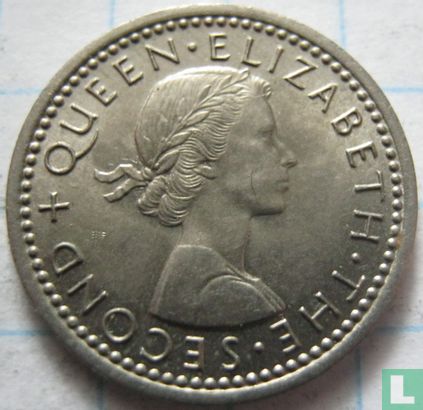New Zealand 3 pence 1964 - Image 2