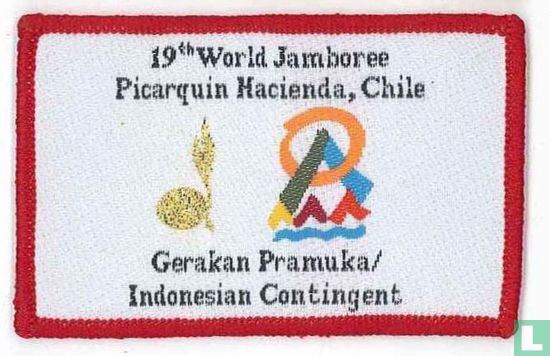 Indonesian contingent (fake) - 19th World Jamboree (red border)