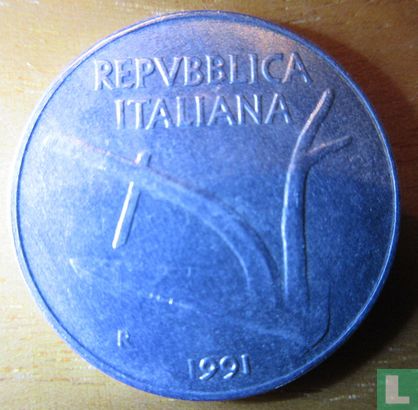 Italië 10 lire 1991 - Afbeelding 1
