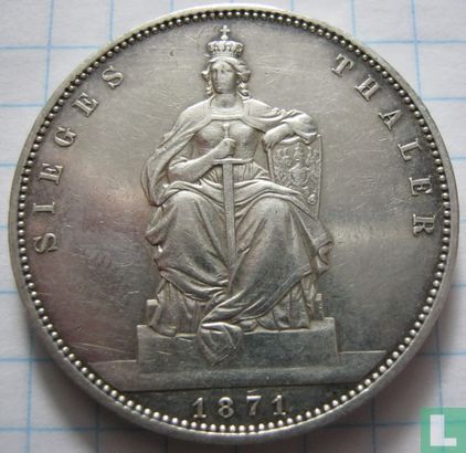 Prussia 1 thaler 1871 "Victory over France" - Image 1