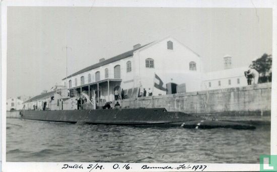 Dutch Submarine O16 at Bermuda. Febr. 1937