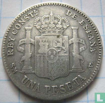 Spain 1 peseta 1901 - Image 2