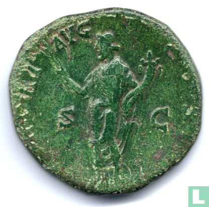 Antoninus Pius sestertius Concordia - Afbeelding 2