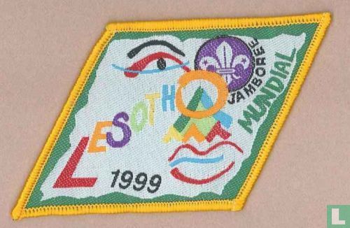 Lesotho contingent (fake) - 19th World Jamboree (yellow border)