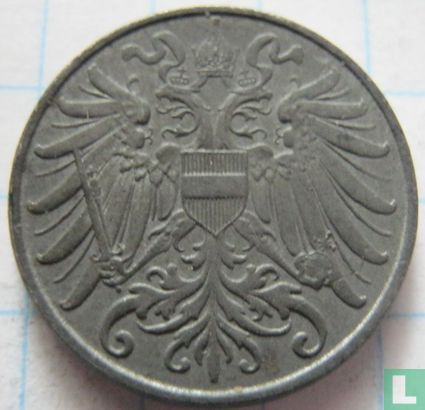 Austria 2 heller 1918 - Image 2