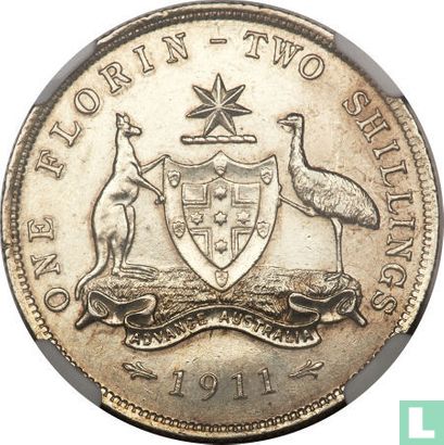 Australie 1 florin 1911 - Image 1