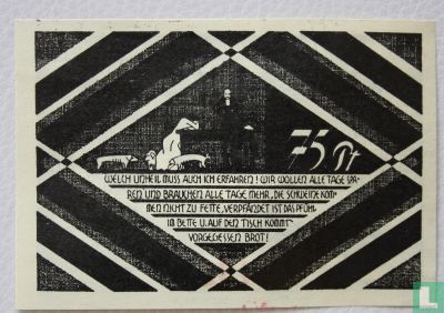 Hasloh, Gemeinde - 75 Pfennig (1) ND (1921) small size - Image 2