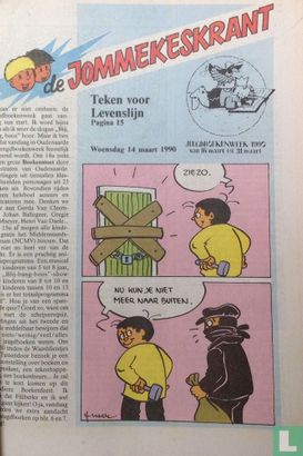 De Jommekeskrant - woensdag 14 maart 1990 - Image 1