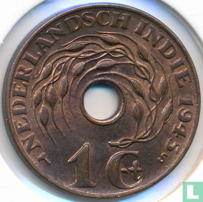 Dutch East Indies 1 cent 1945 (S) - Image 1