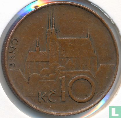 Tsjechië 10 korun 1993 (type 1) - Afbeelding 2
