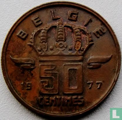 België 50 centimes 1977 (NLD - type 2) - Afbeelding 1
