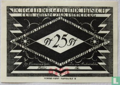 Hasloh, Gemeinde - 25 Pfennig (1) ND (1921) klein formaat - Afbeelding 1
