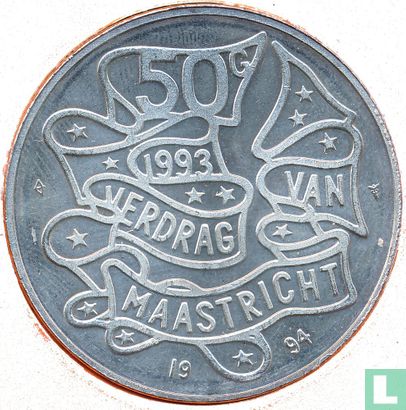 Netherlands 50 gulden 1994 "Maastricht Treaty" - Image 1
