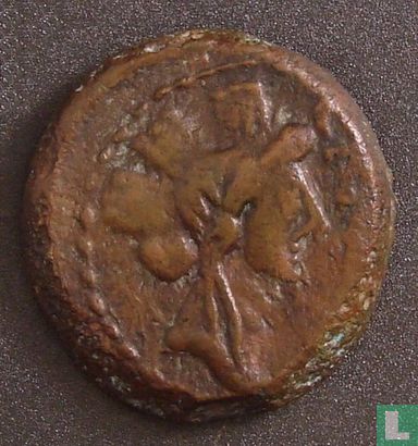 L'Empire romain, AE demi-finale, après 48 av. J.-C., souverain inconnu, Carteia, Hispania - Image 1