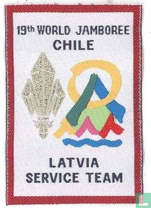 Latvian contingent IST (fake) - 19th World Jamboree (bordeaux border)