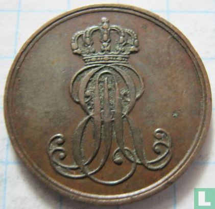 Hannover 1 pfennig 1850 - Afbeelding 2