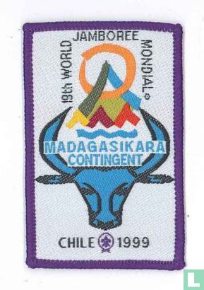 Madagaskar contingent (fake) - 19th World Jamboree (purple border)