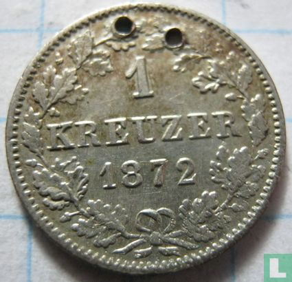 Württemberg 1 kreuzer 1872 - Afbeelding 1