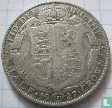 Royaume Uni ½ crown 1927 - Image 1