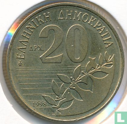 Griechenland 20 Drachme 1998 - Bild 1