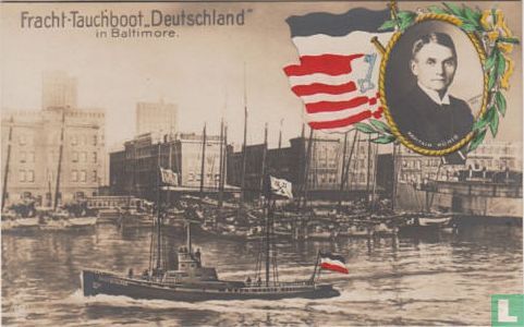Fracht-Tauchboot Deutschland in Baltimore