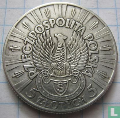 Pologne 5 zlotych 1934 (type 2) - Image 2