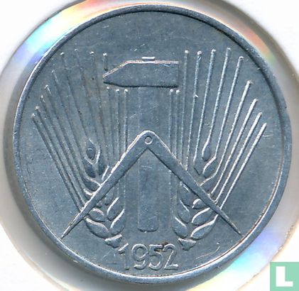 GDR 1 pfennig 1952 (large A) - Image 1
