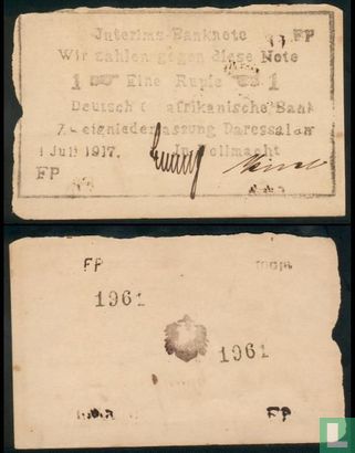 Deutsch-Ostafrika 1 Rupie July 1, 1917