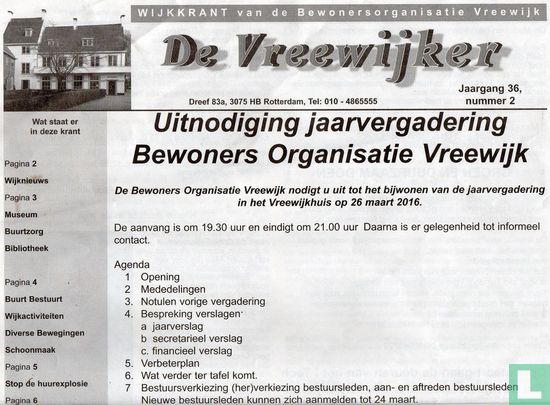 Bewonersorganisatie Vreewijk 2 - Afbeelding 1