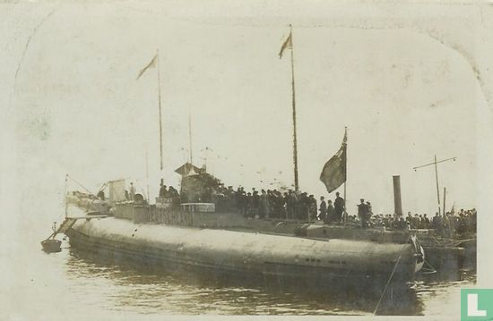 The German Submarine Deutschland In Thames, Nov. 11, 1919