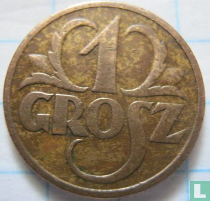 Poland 1 grosz 1937 - Image 2