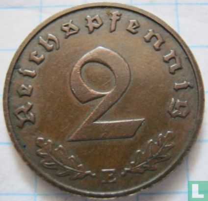 Duitse Rijk 2 reichspfennig 1938 (E) - Afbeelding 2